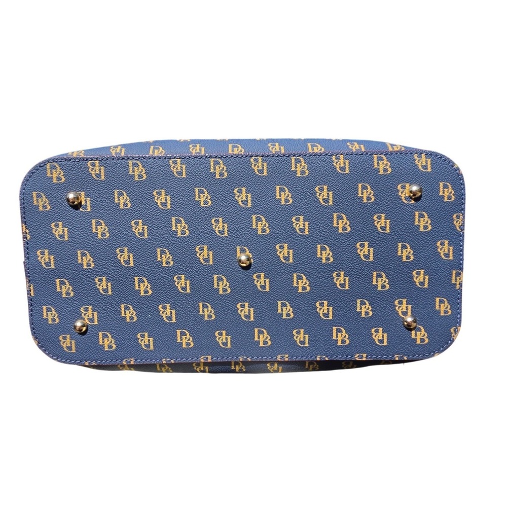 Dooney & Bourke Tote Womens Small Navy New Gretta Monogram Crossbody Shopper - Picture 6 of 14